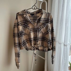 No Rest for Bridget Cropped Flannel